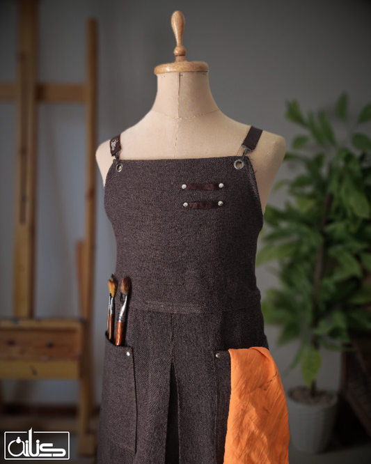 Brown Split Leg Apron