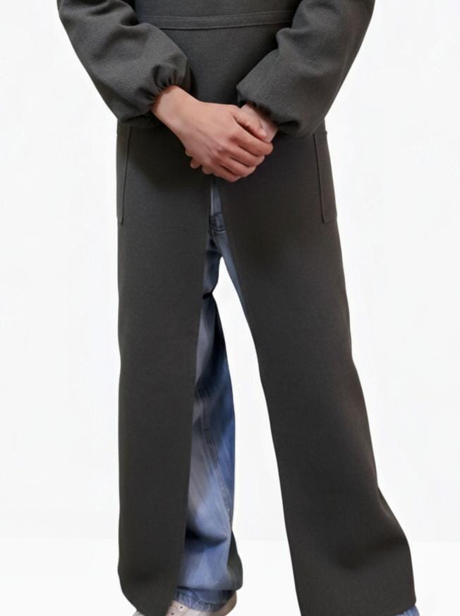 Grey Full-Body Apron