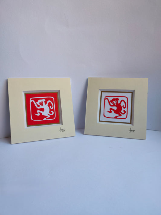 The Red Acrobat – Set of 2 (I & II)