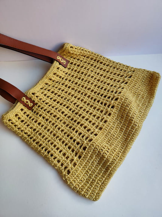 Macramé Muse – Sunbeam Tote