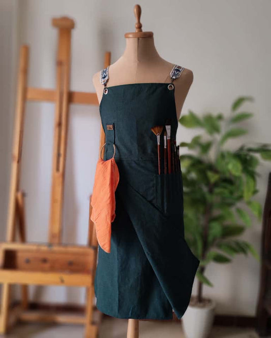 Split Leg Art Apron