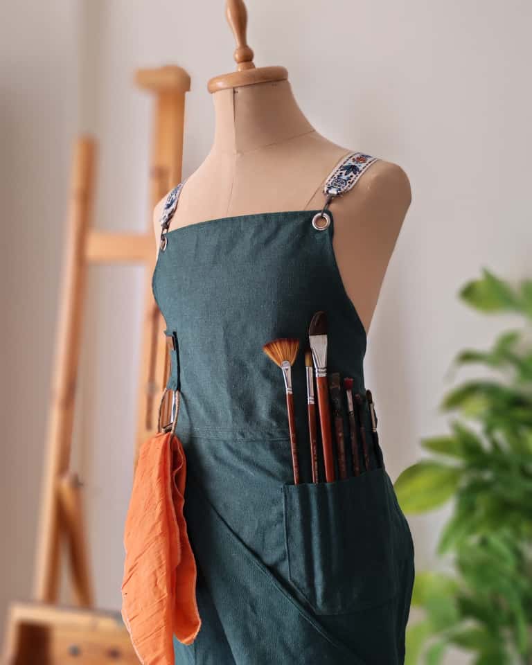 Split Leg Art Apron