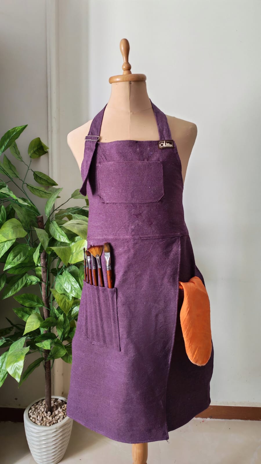 Violet Split-Leg Apron