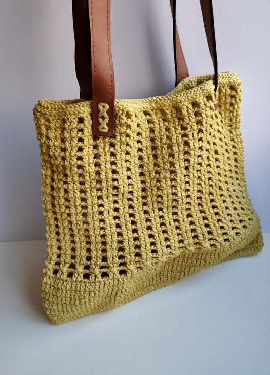 Macramé Muse – Sunbeam Tote