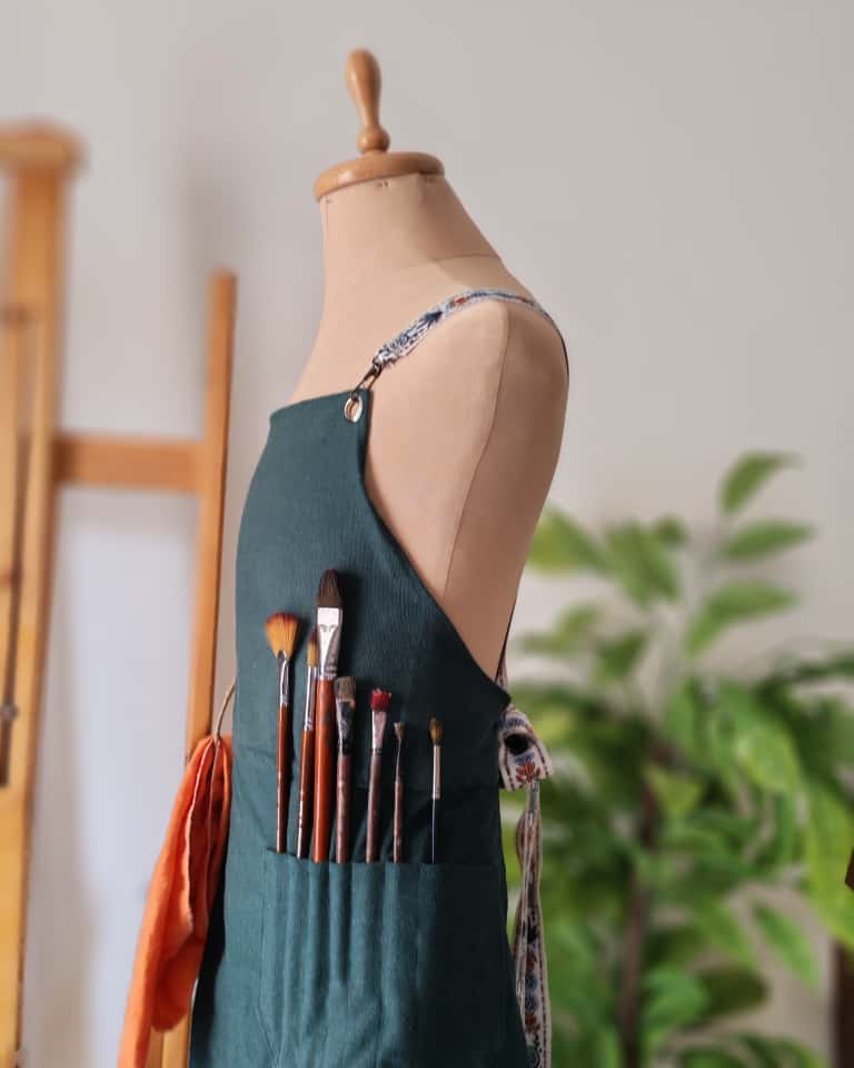 Split Leg Art Apron