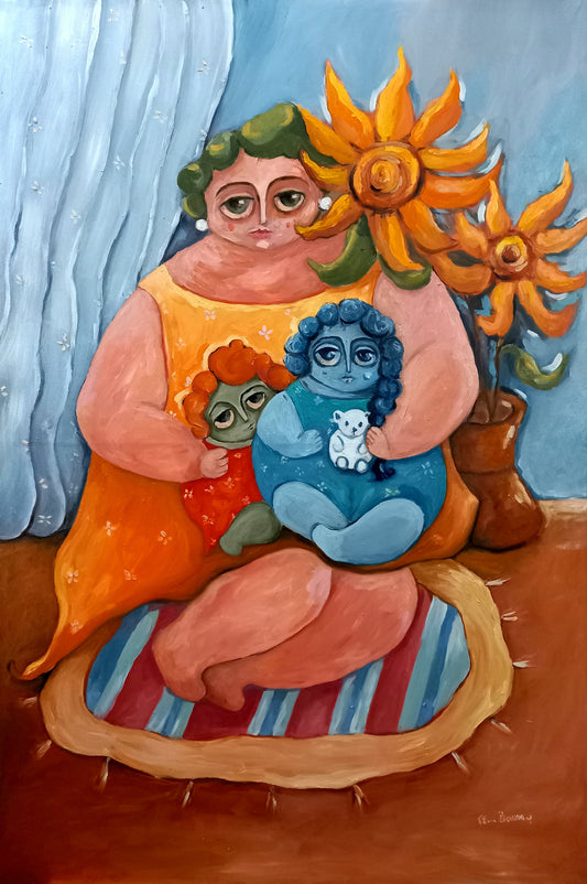 Motherhood and Two Blossoms