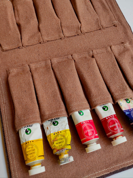 Oil color case (Brown)